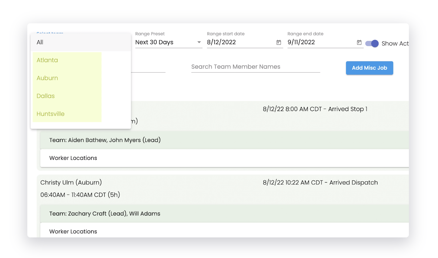 screenshot of Move Details